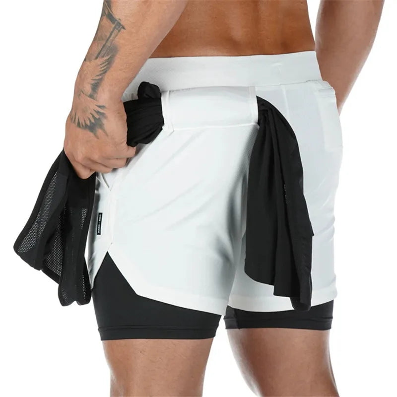 2-in-1 Quick-Dry Jogging Shorts