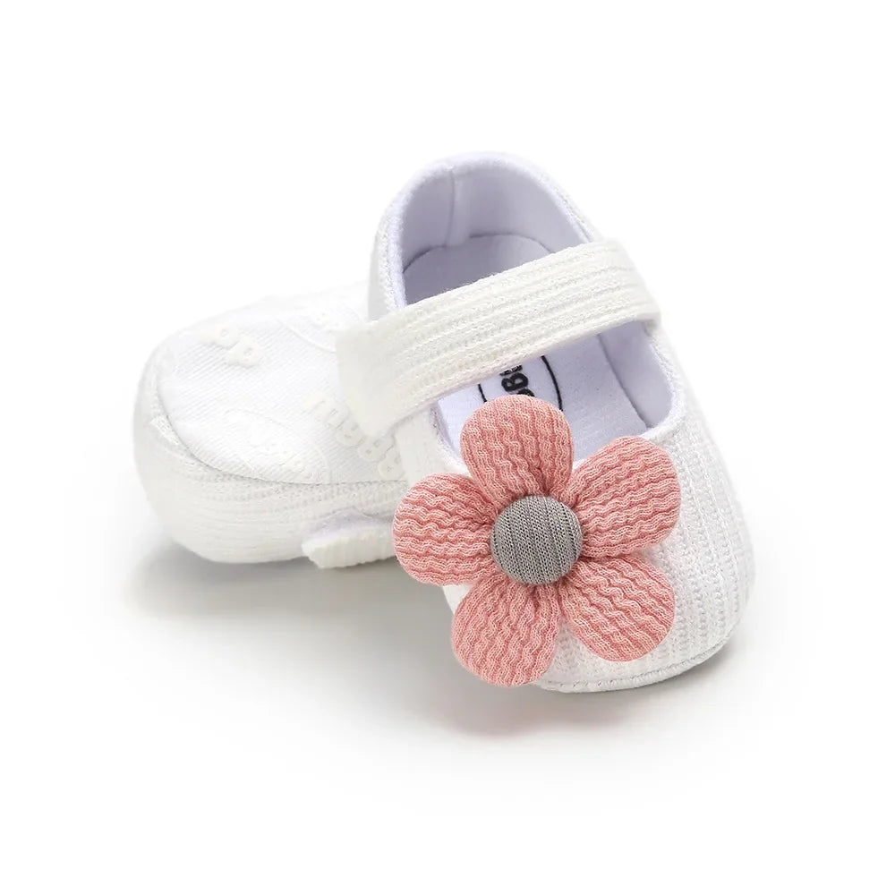 Flower Cotton First Walker Shoes