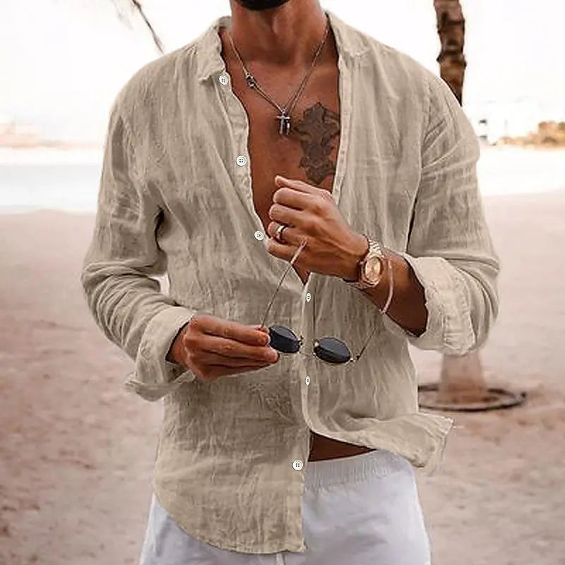 Men's Casual Lapel Shirt