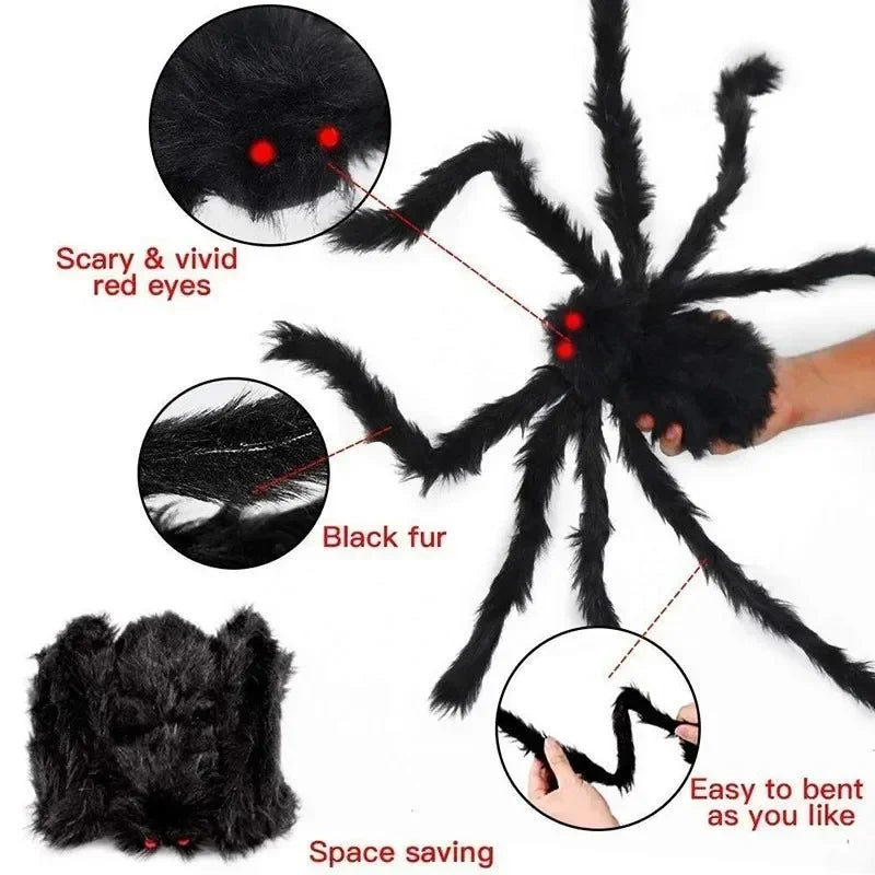 Giant Black Plush Spider