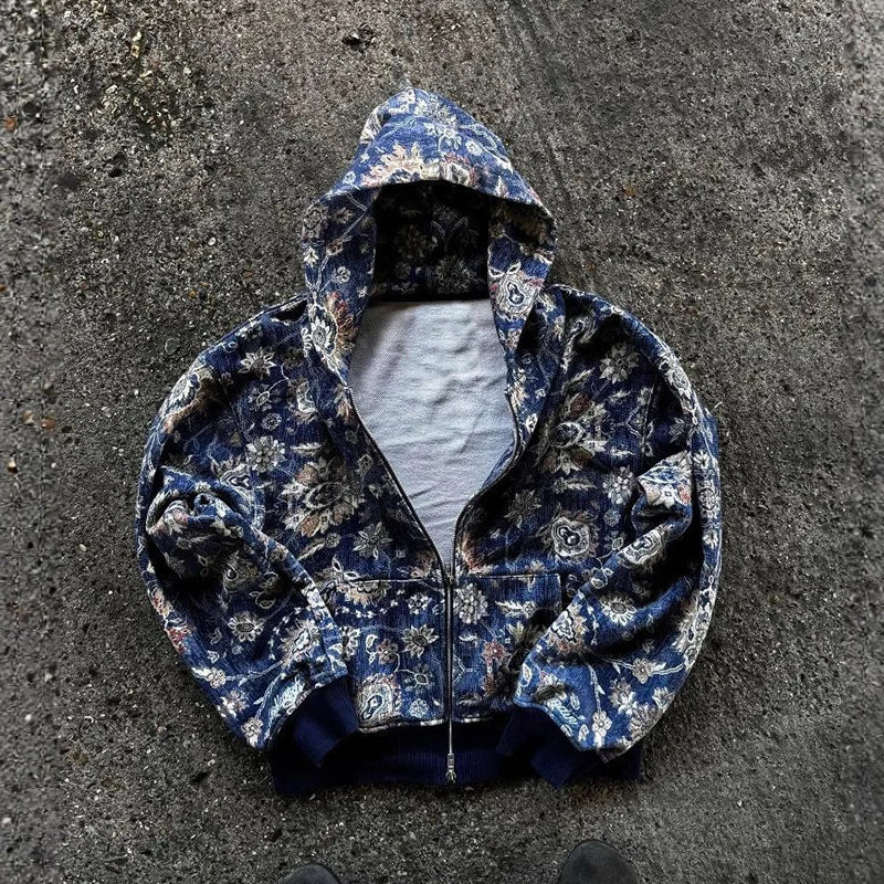Floral Hooded Jacket