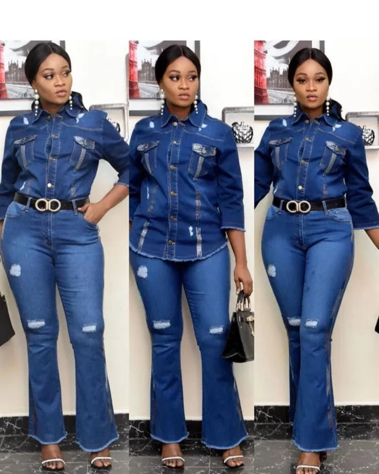 Female Jean Jacket Set