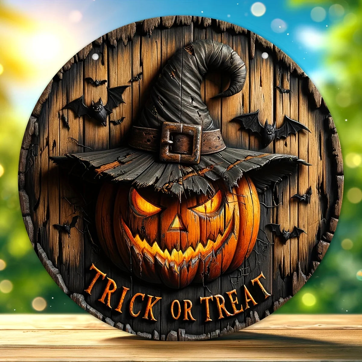 Halloween Pumpkin Decor Sign
