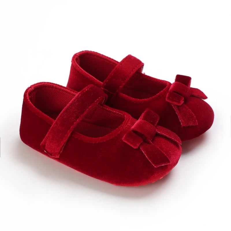 Red Fluffy Baby Princess Shoes