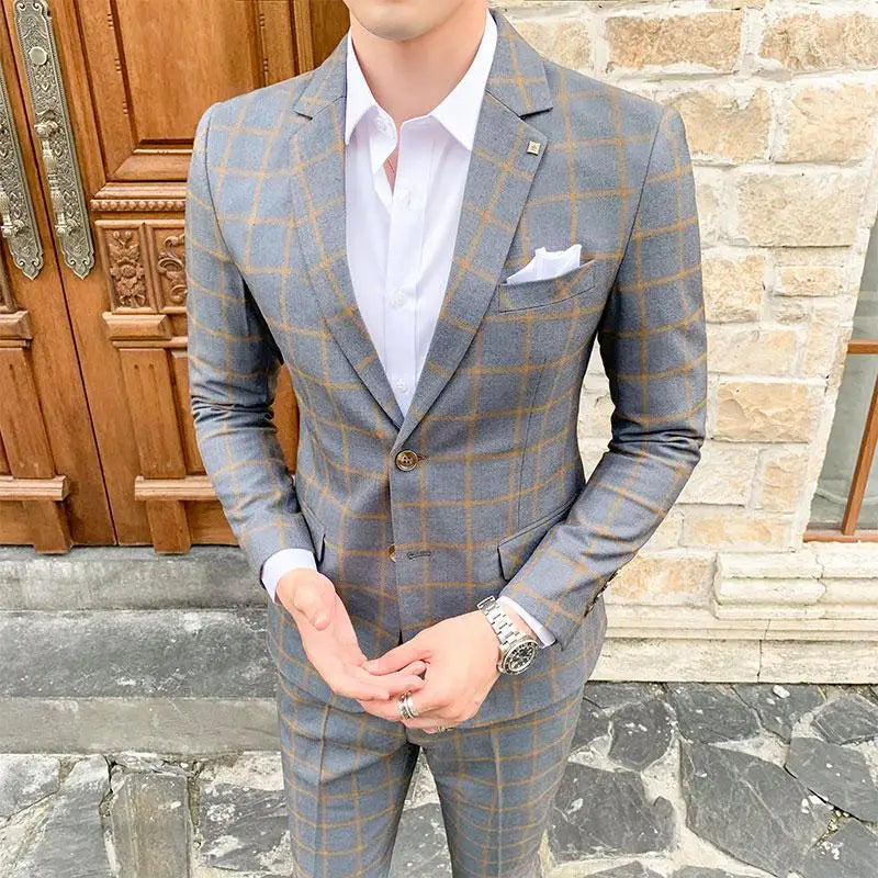 Slim Fit Business High Suit