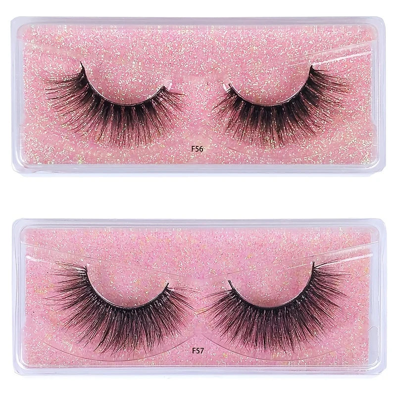 Natural Long Strip Eyelashes Set