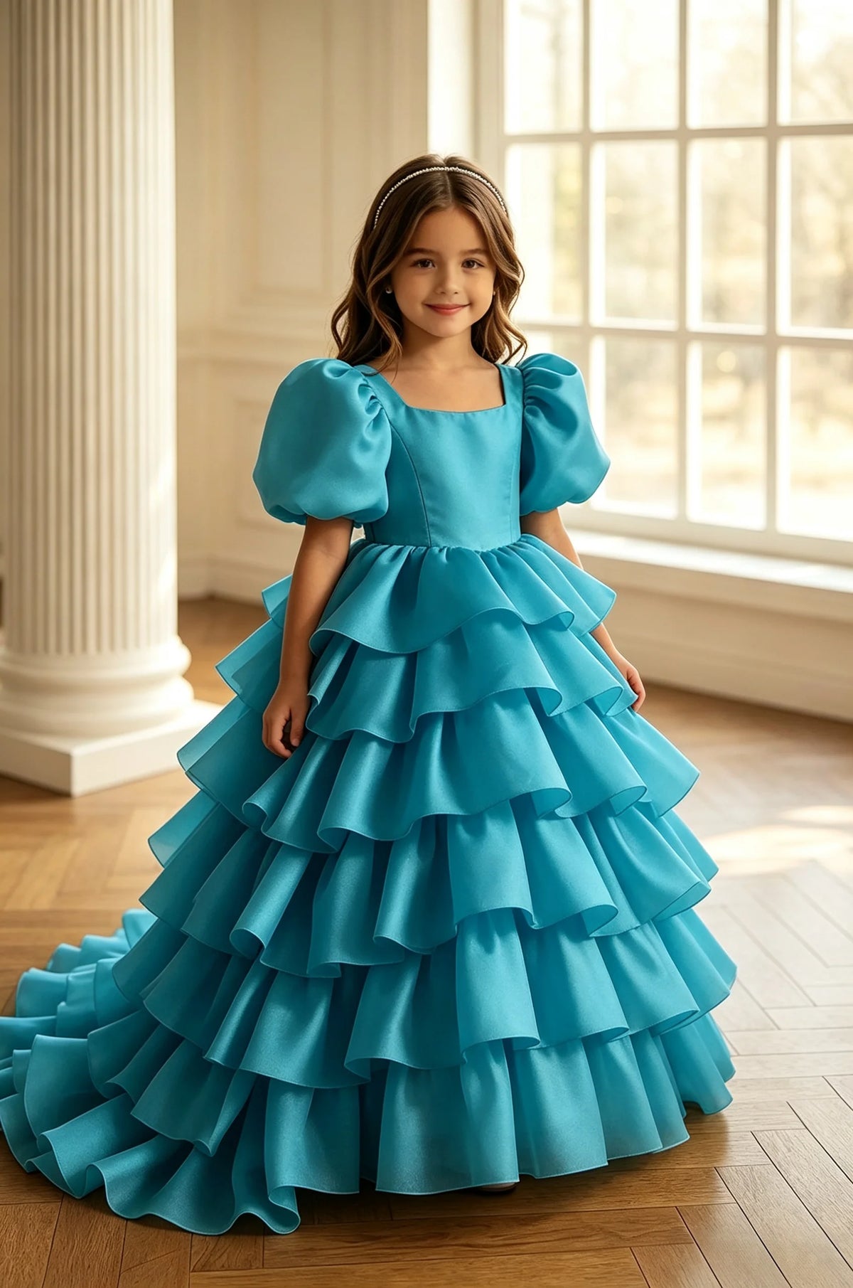 Princess Tulle A-Line Flower Girl Dress