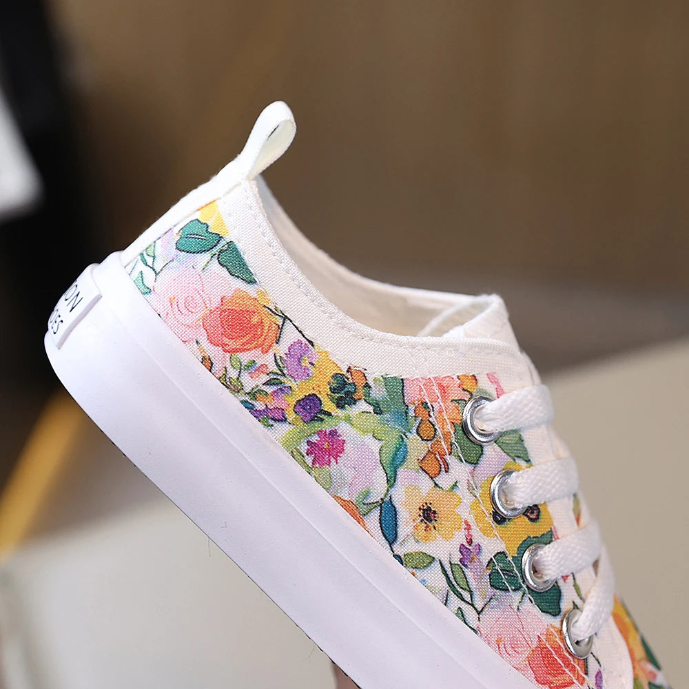 Floral Low-Top Canvas Shoes
