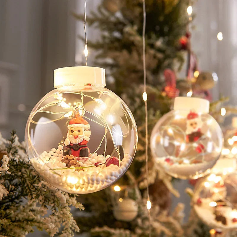LED Santa Curtain Lights