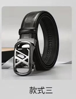 Luxury designer leather belt