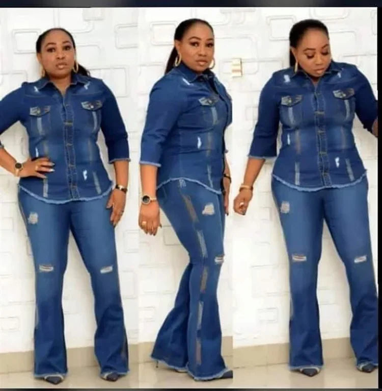 Female Jean Jacket Set