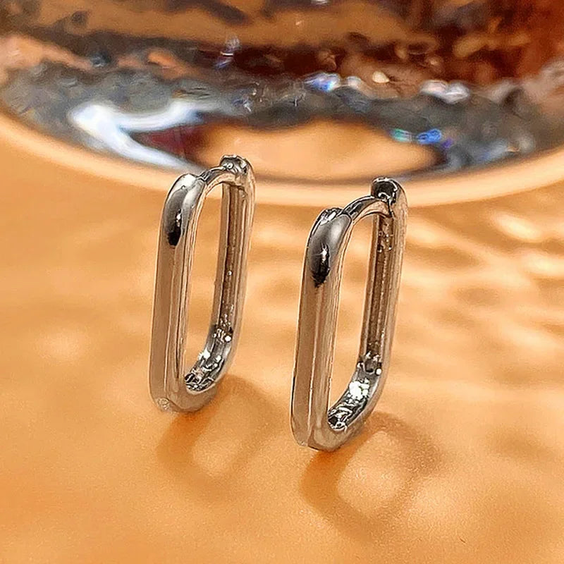 Cubic Zirconia Hoop Earrings