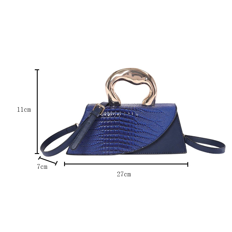 Designer Alligator Shoulder Bag