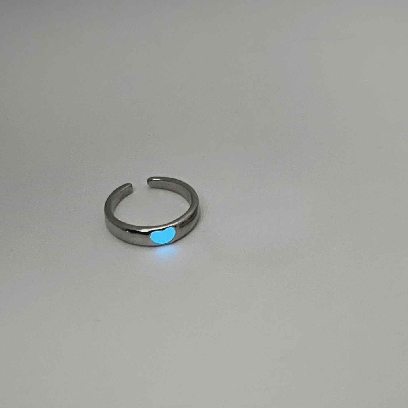 Luminous Couple Heart Ring