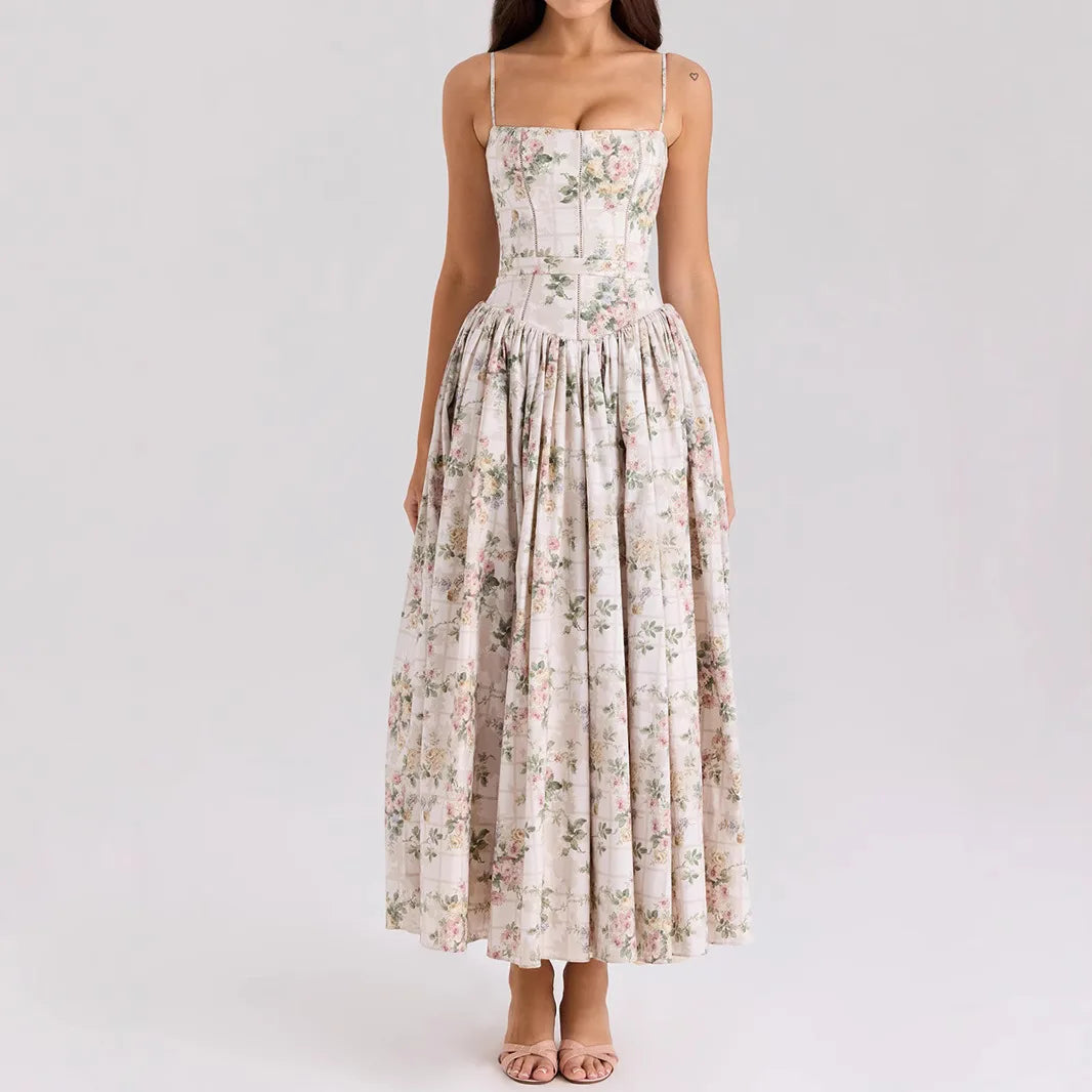 Printed Fit & Flare Dress