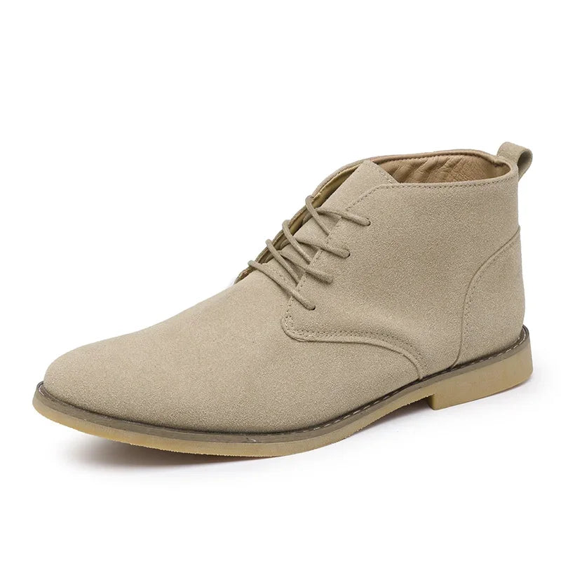 Brown Pointed-Toe Chelsea Boots