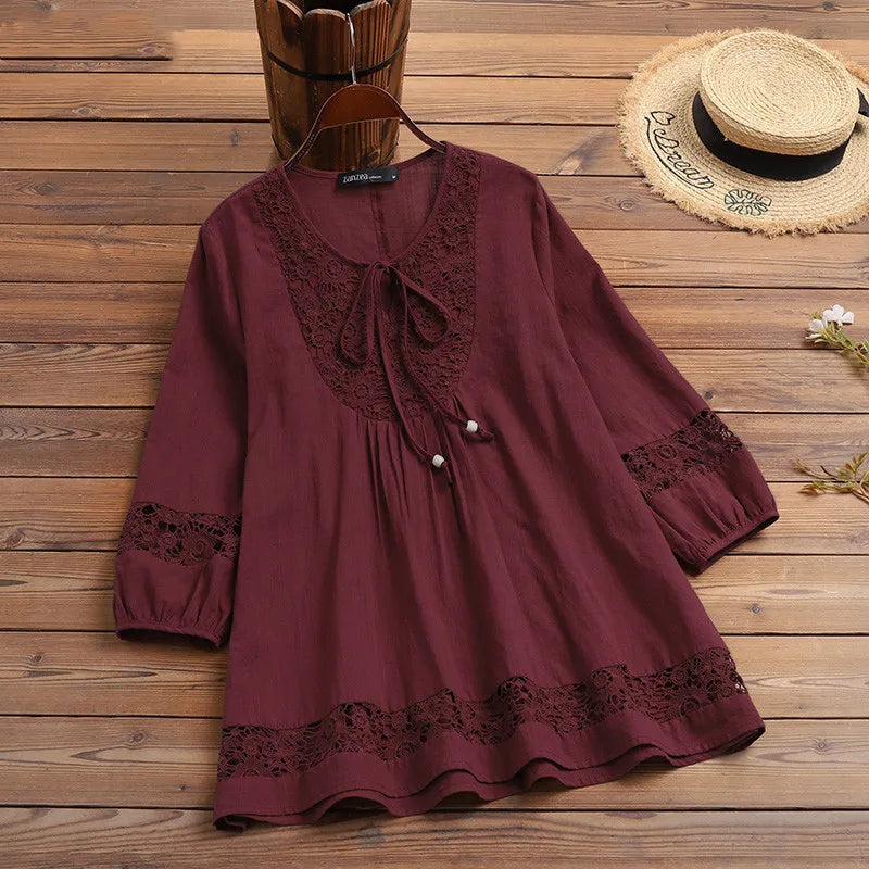 Cotton Lace Loose Top