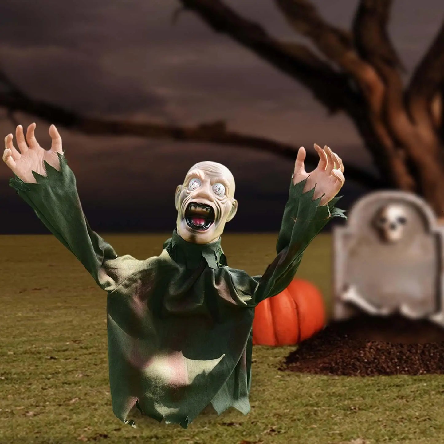 Creepy Zombie Lawn Stake