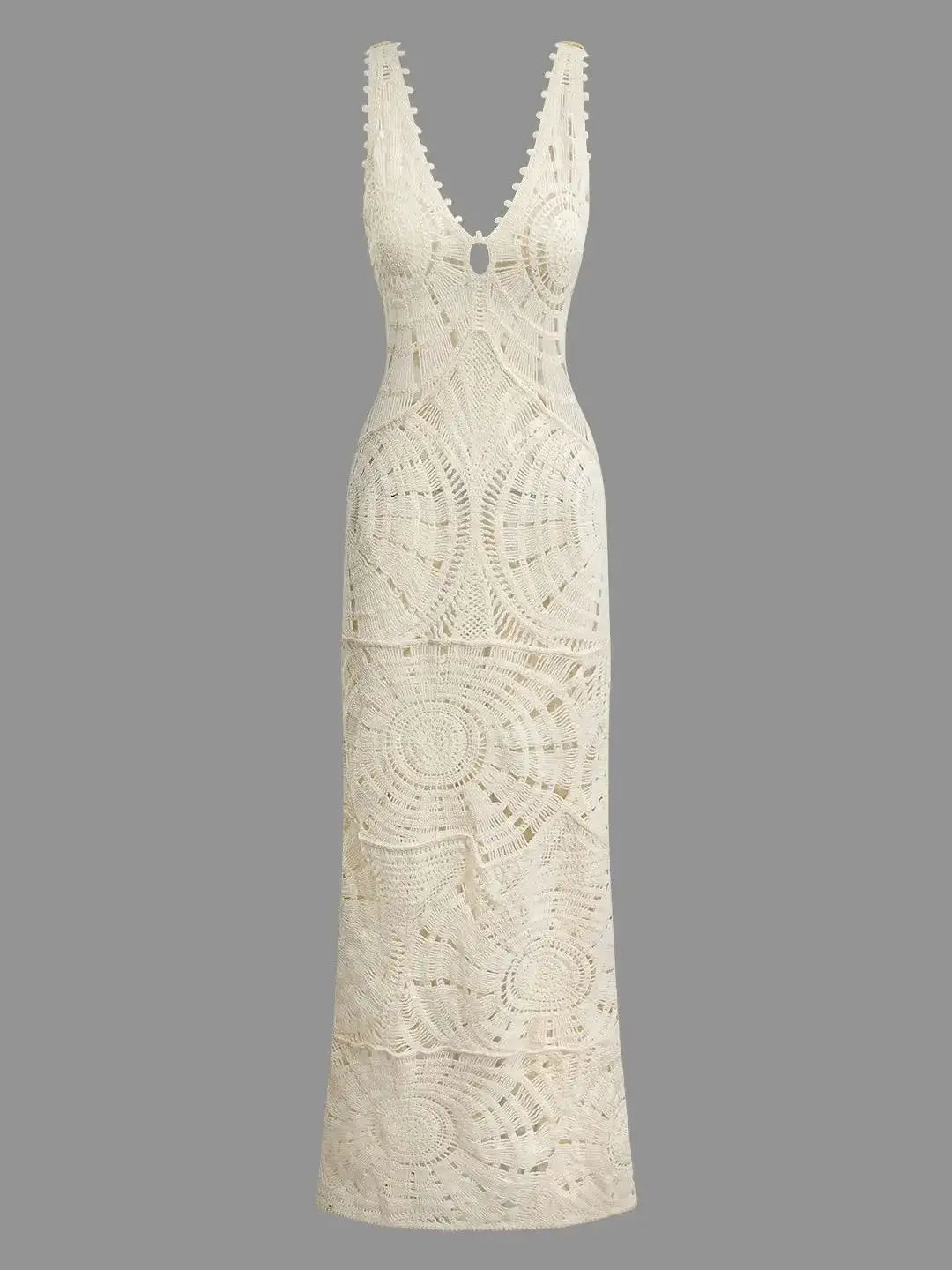 V-Neck Ankle Dress