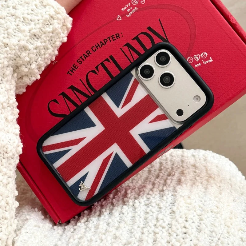 Wildflower Union Jack Case for iPhone 17 Pro Max | 17 Pro | 16 Pro Max | 15 Pro Max | 14 Pro Max | 13 Pro Max | 12 Pro Max