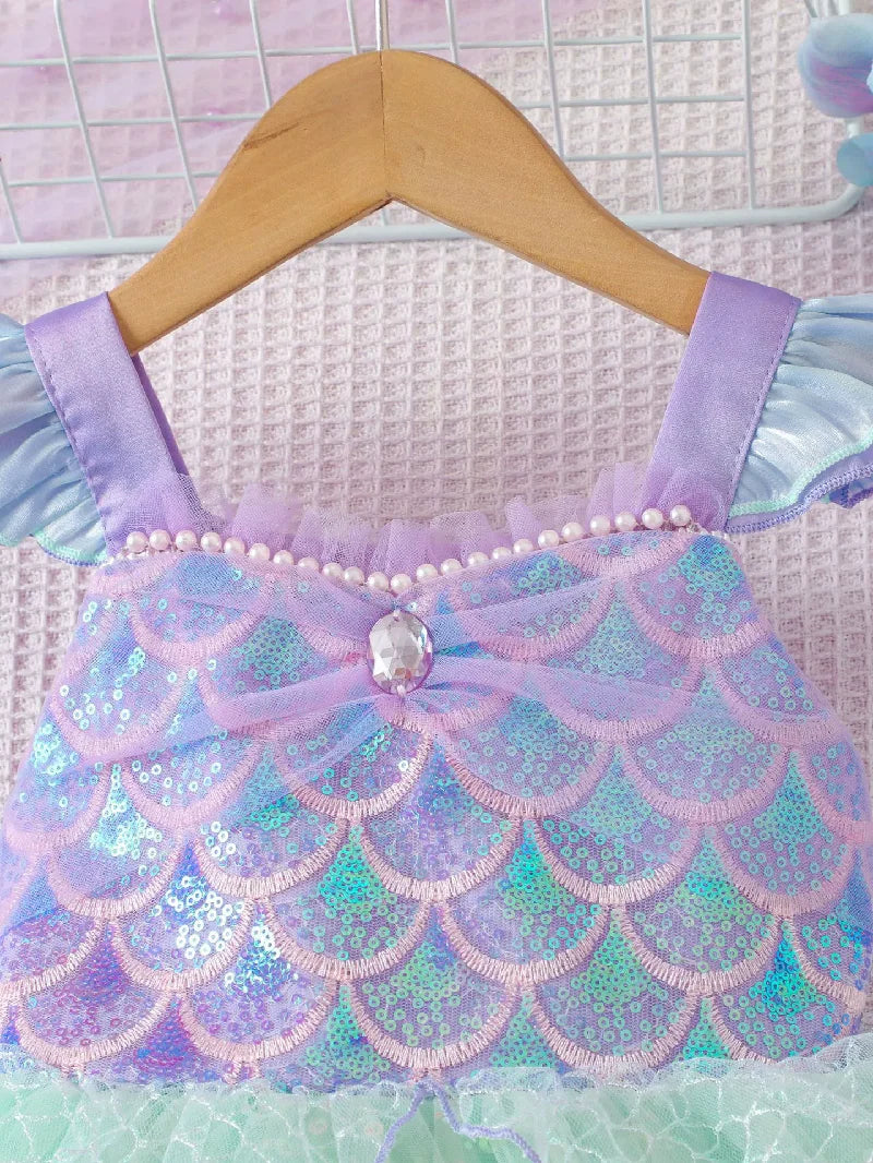 Mermaid Patchwork Sequin Dress