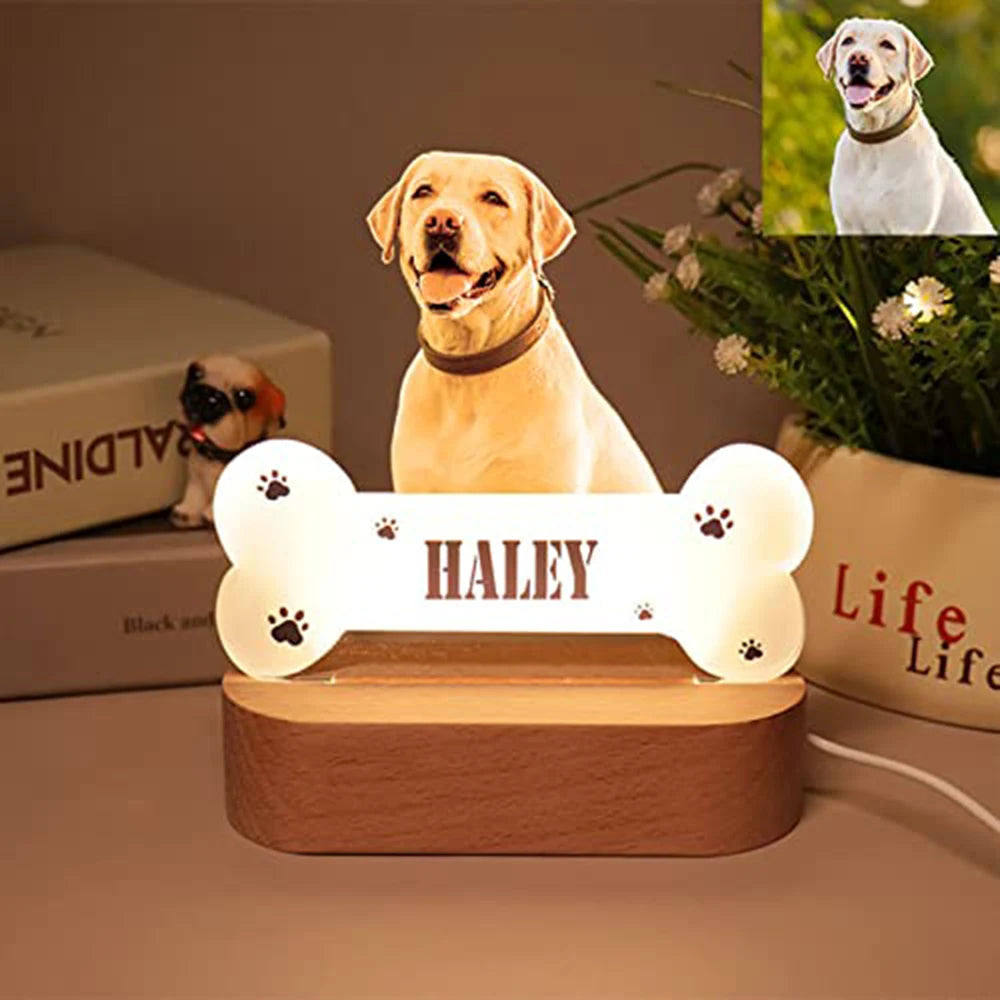 Custom Pet Photo Night Light