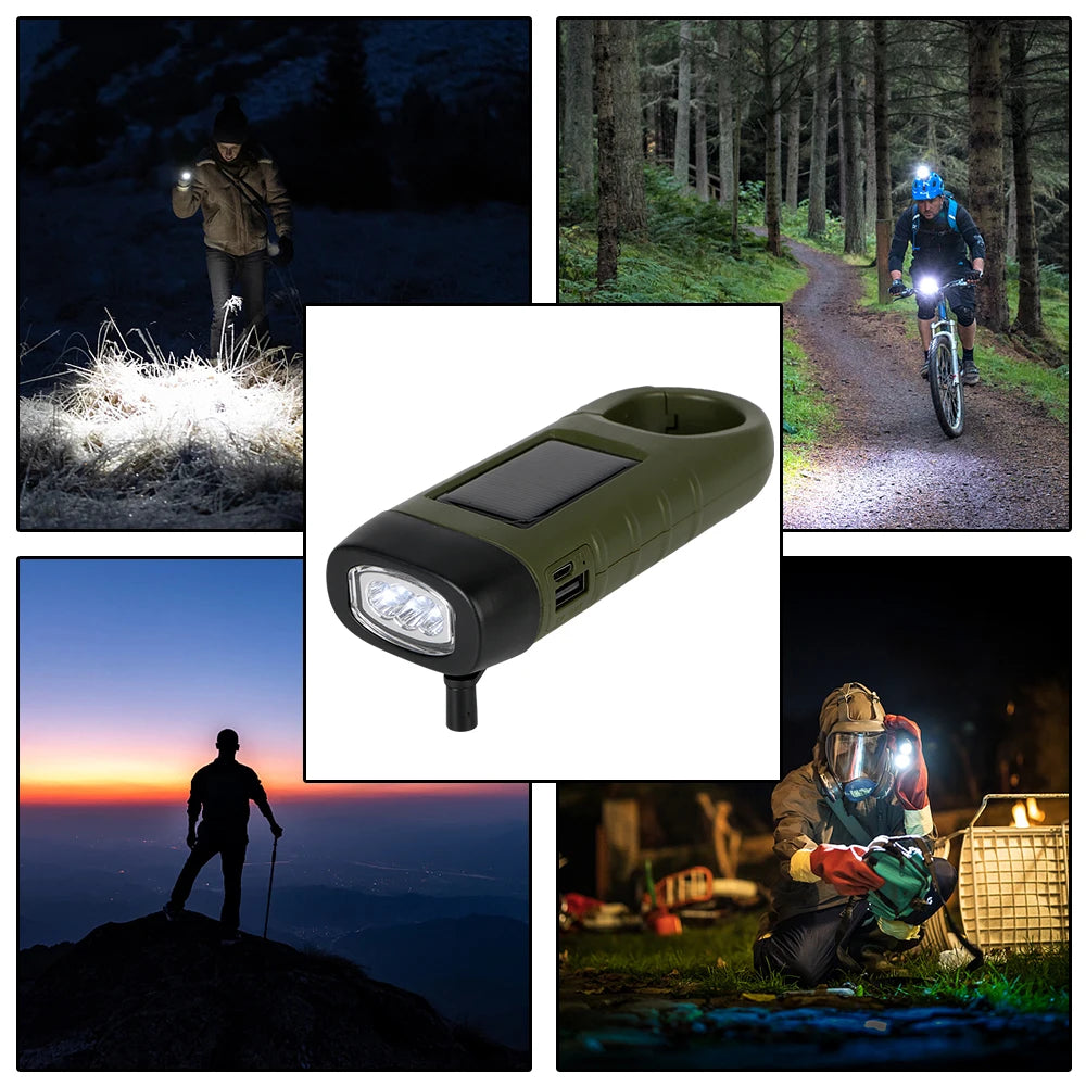 Solar-Powered Emergency Flashlight