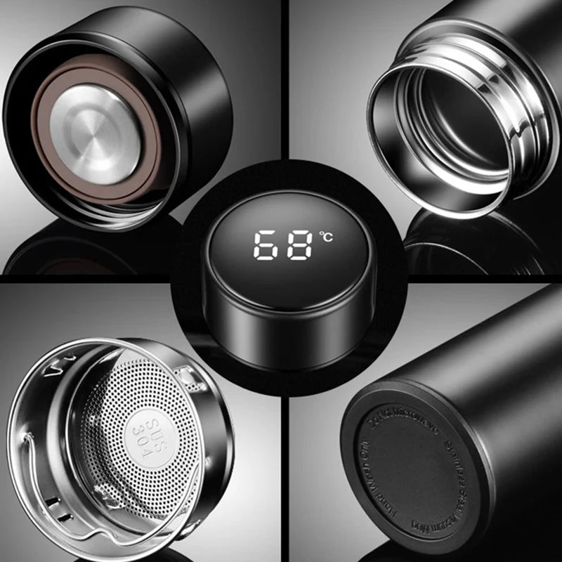Digital Temperature Display Coffee Thermos
