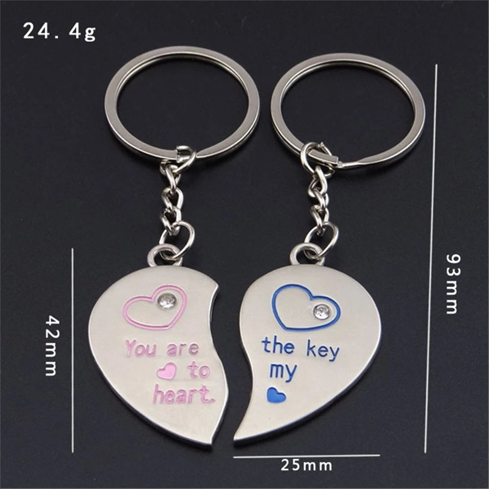 I Love You Keychains Set