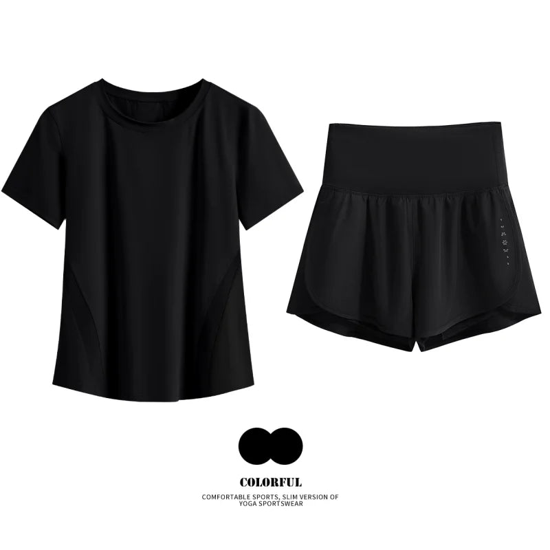 Women Summer Breathable Short Sports Set