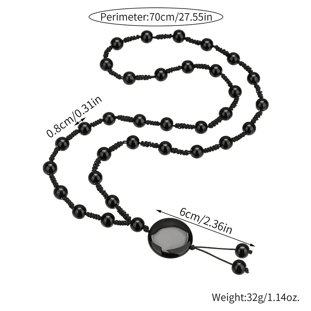 Stone Ethnic Geometric Beaded Necklace Anniversary
