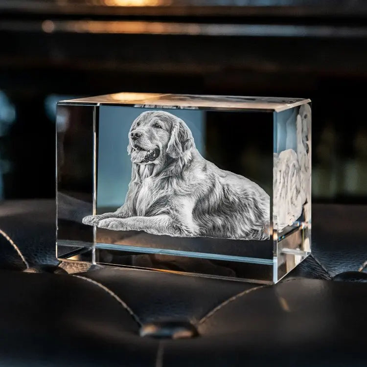 Custom Crystal Cube Photo Frame