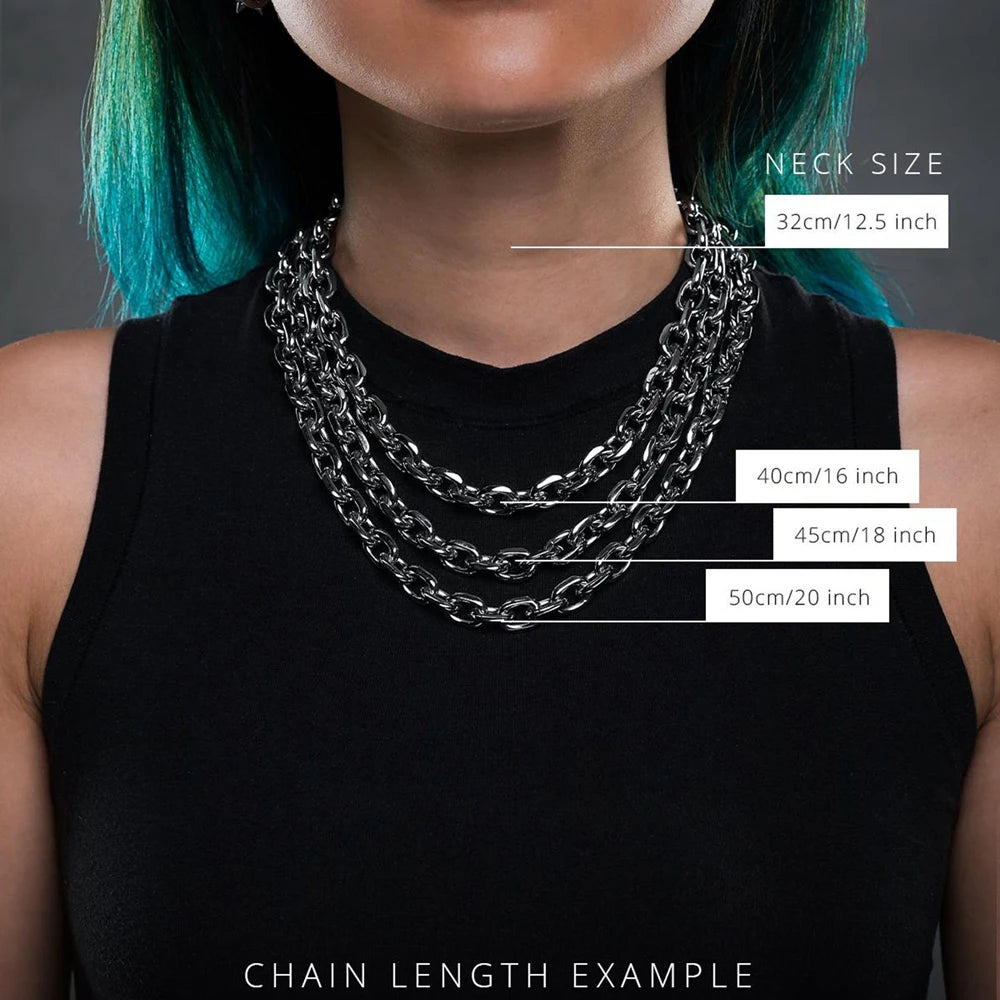 Metal Geometric Stainless Link Chain Party