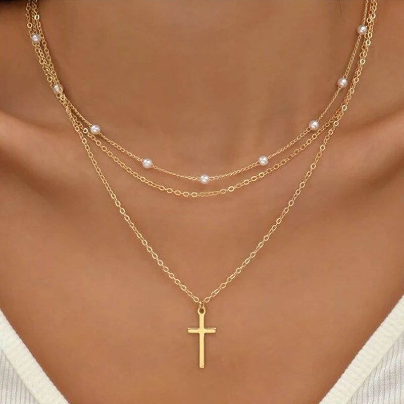 Pearl Heart Choker Necklace
