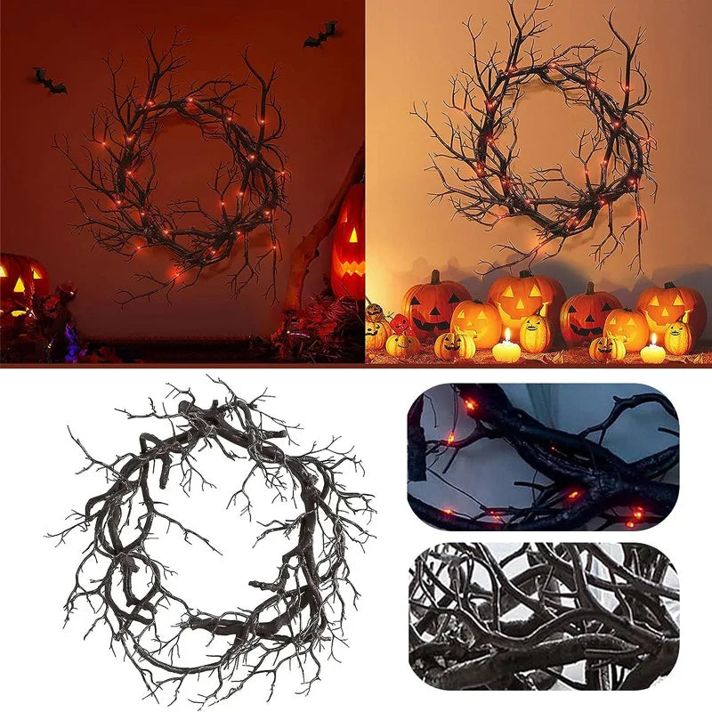 Halloween LED Glitter Branch