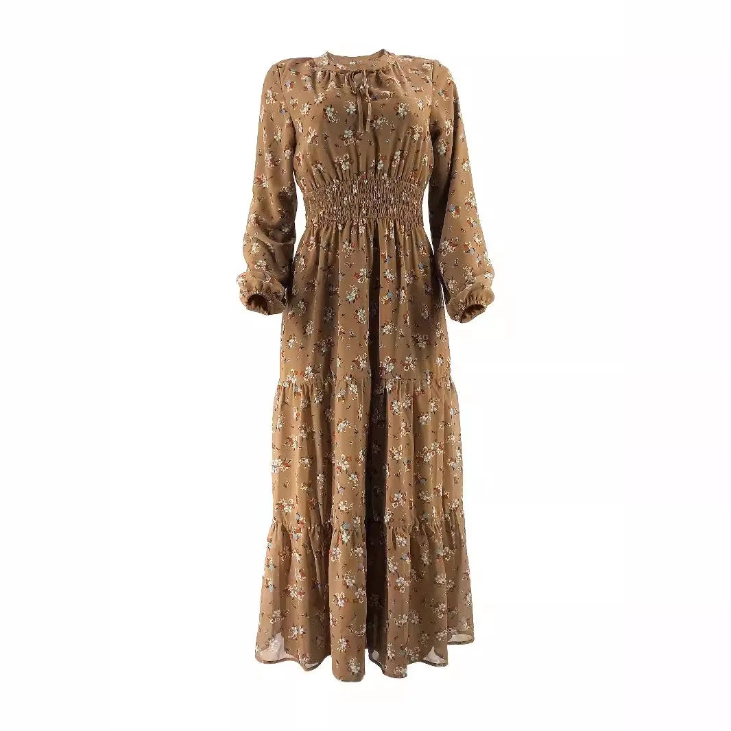 Long Robe Floral Dress
