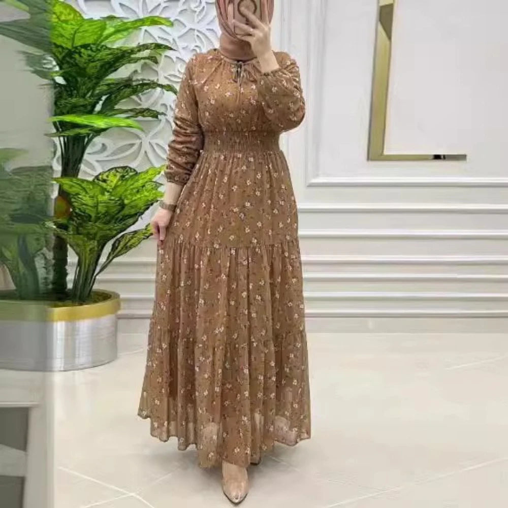 Long Robe Floral Dress