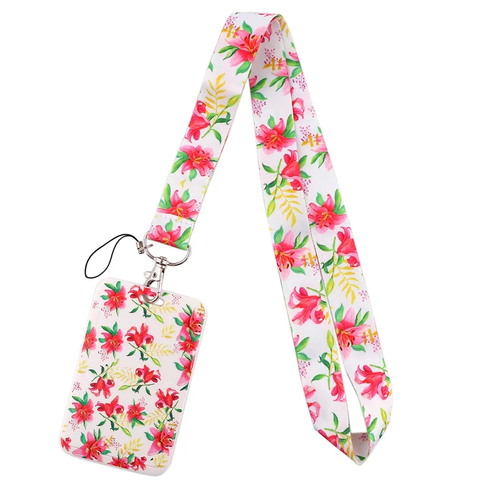 Sakura Cherry Blossoms Flower lanyard