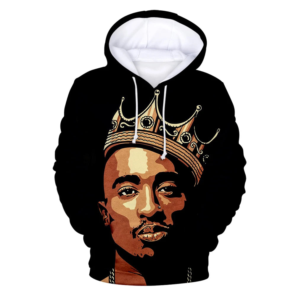Tupac 3D Print Hoodie