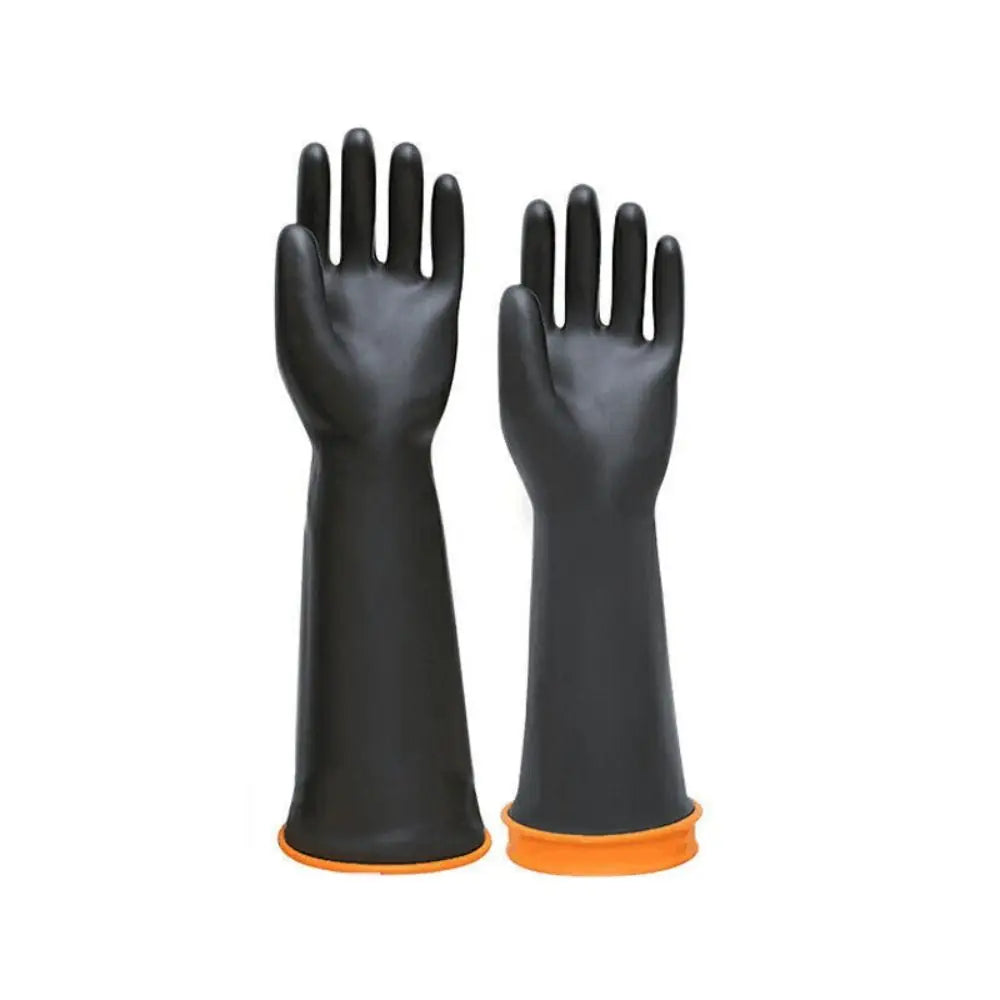 Long Acid-Resistant Rubber Gloves