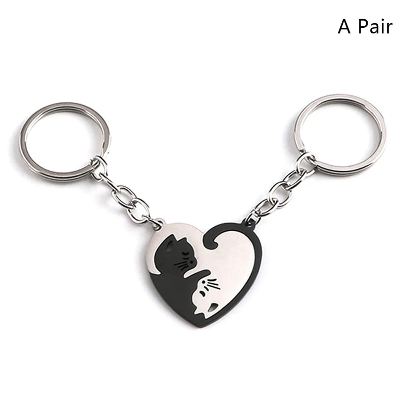 Cute Hug Cat Keychain Creative