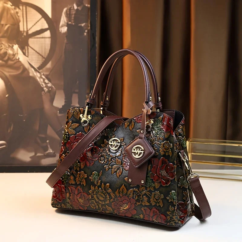 Elegant Floral Shoulder Bag