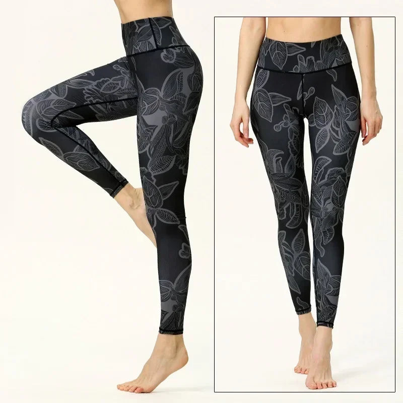 Cloud Hide Floral Push-Up Leggings