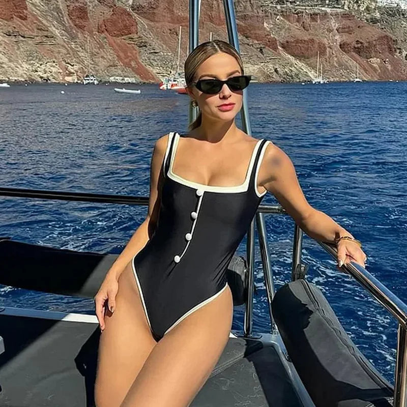 Button Bikini Set