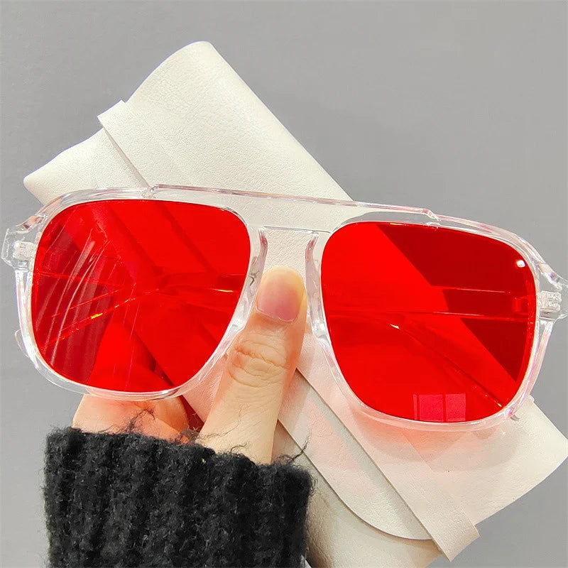 Sporty Vintage Frame Glasses