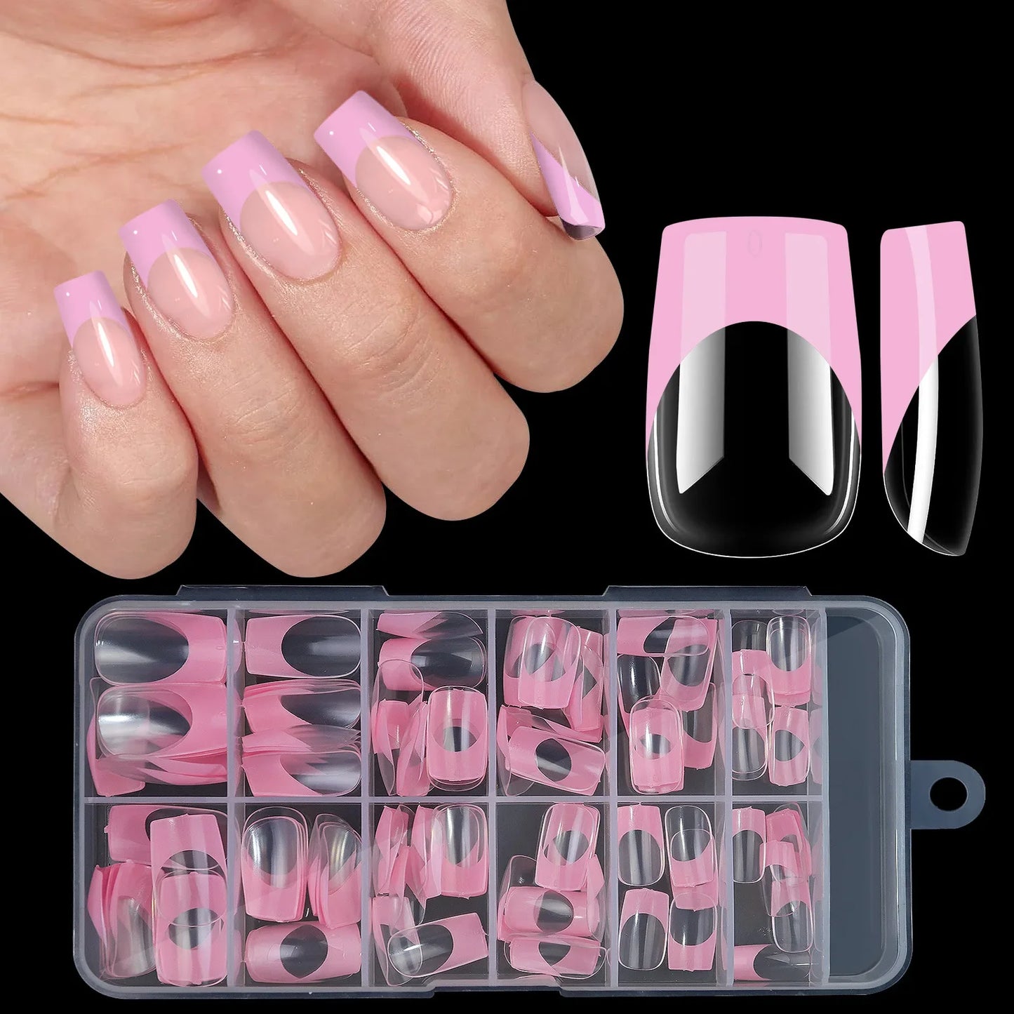 Multicolor Acrylic Nail Tips