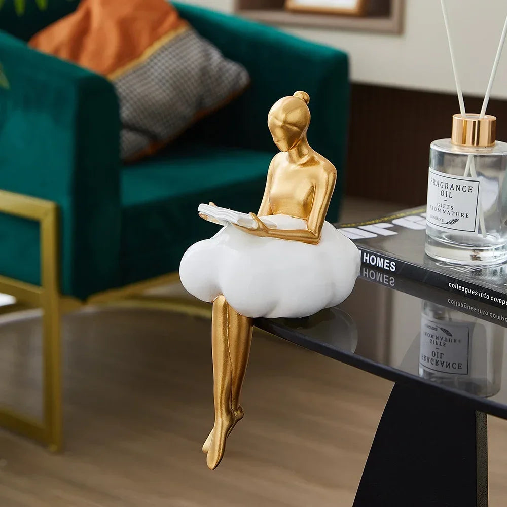 Golden Resin Decorative Figurine