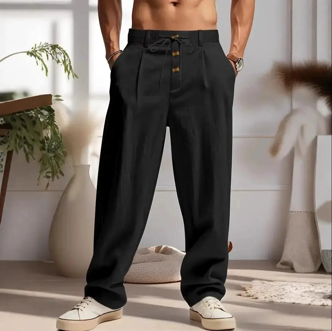 Cotton linen casual breathable Trouser