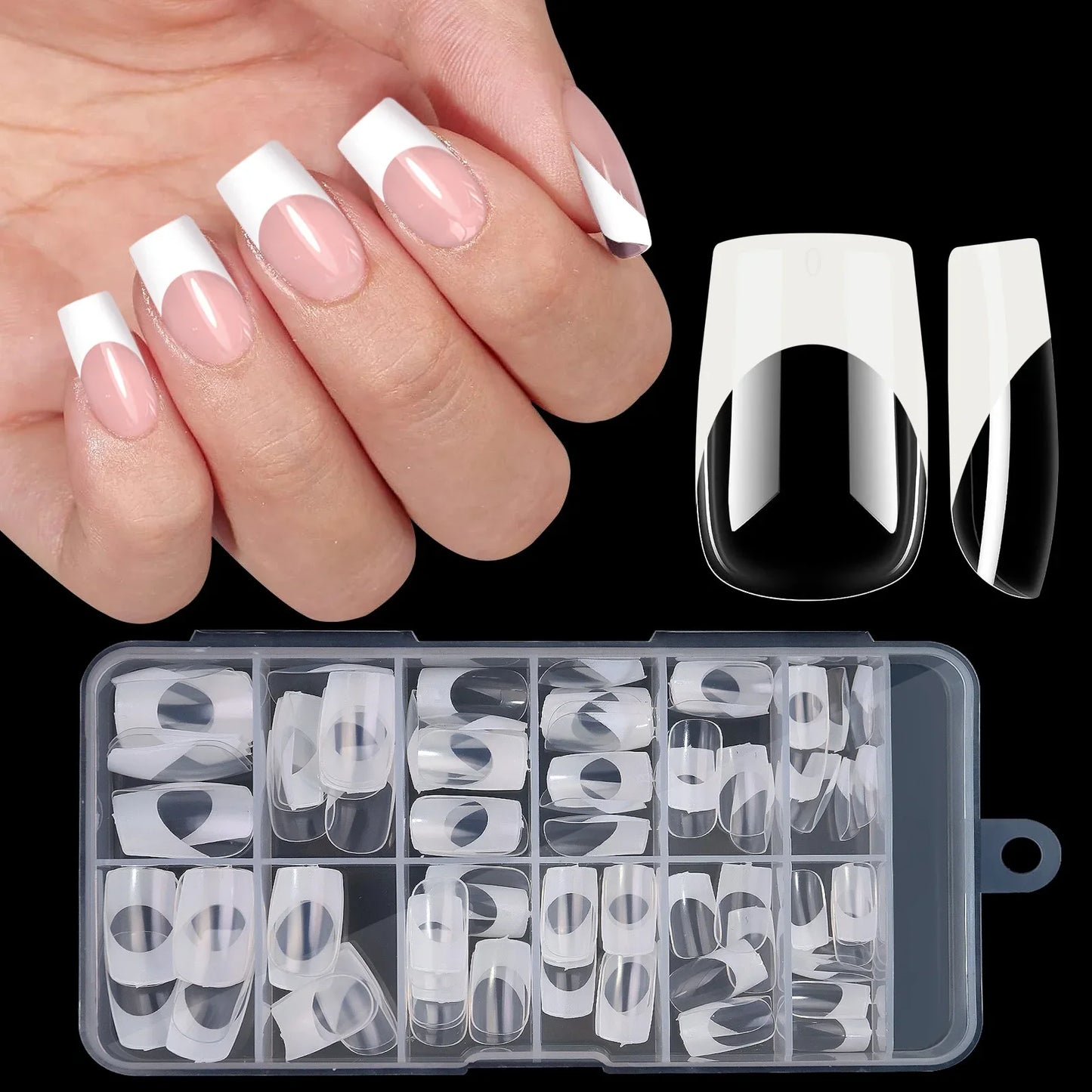 Multicolor Acrylic Nail Tips