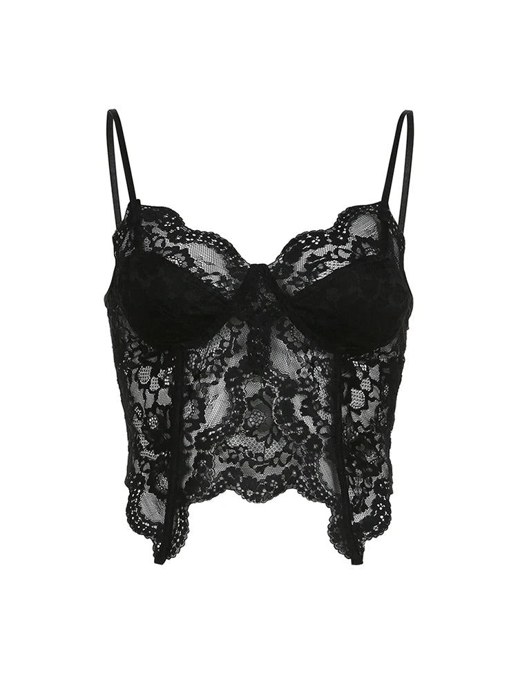 Gothic Lace Crop Top